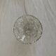 Small vintage footed bowl, made of clear moulded glass.