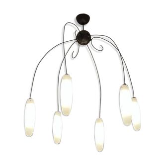 Modern wrought iron chandelier made by an Italian craftsman