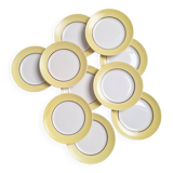 Yellow dinner plates from Moulin des Loups