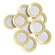 Yellow dinner plates from Moulin des Loups