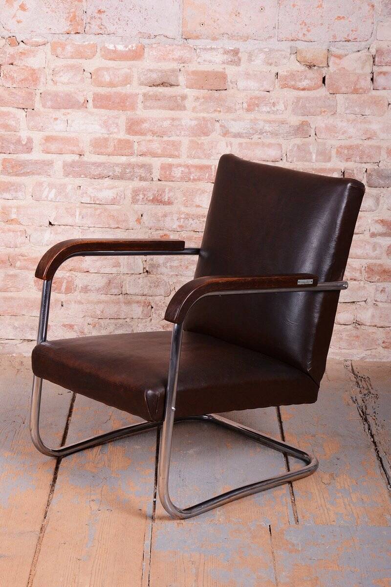 Bauhaus Armchairs by A. Lorenz for Mücke-Melder, Czech Republic, 1930s, Set of 2