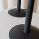 Lot de 2 lampes de table en verre rose - Lampes de chevet vintage avec abat-jour en verre cannelé - Design Space Age Italie - Années 1980