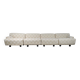 Canapé modulable Fiandra en tissu à carreaux crème par Vico Magistretti pour Cassina