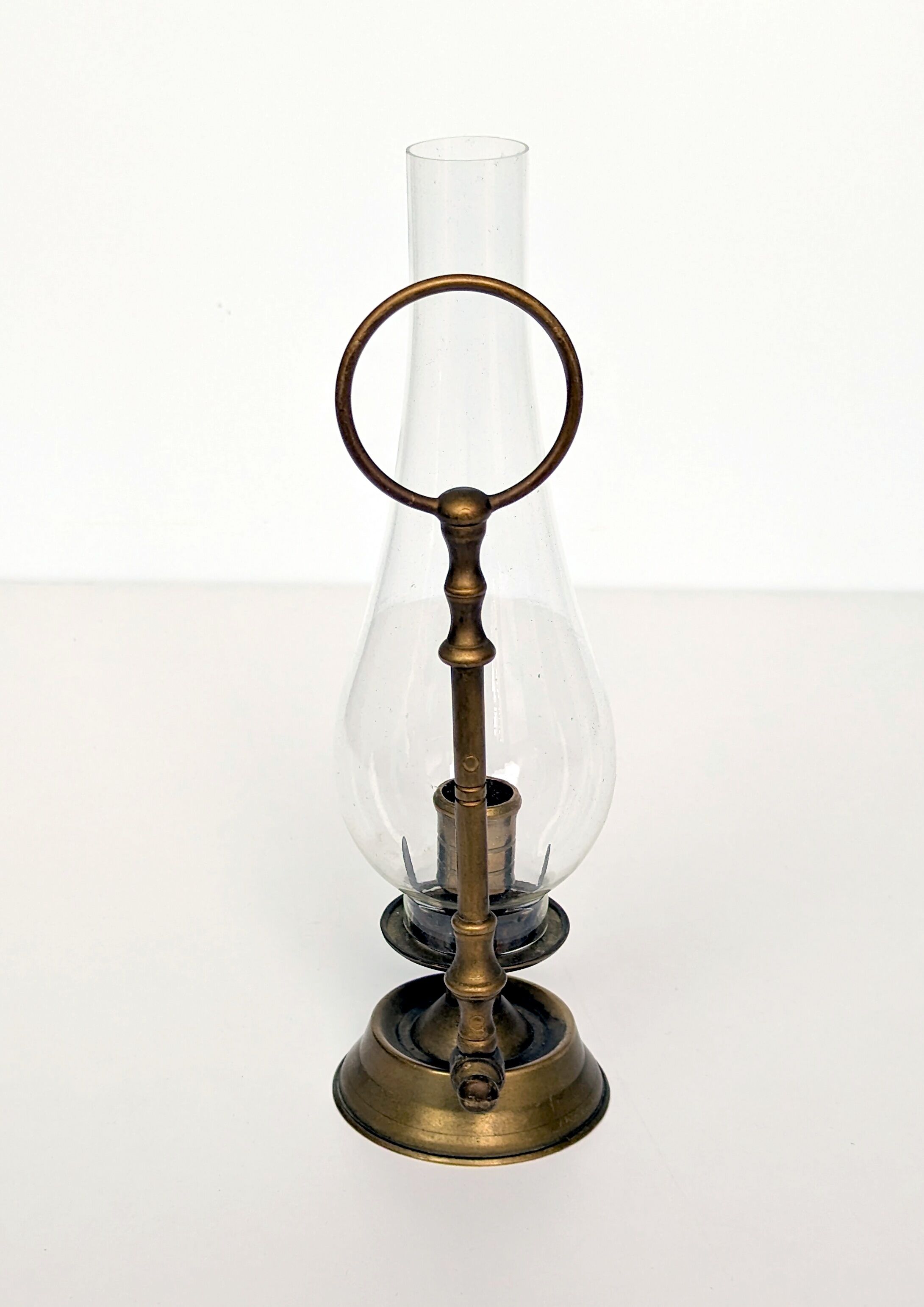 Victorian style chandelier, Brass candle holder with glass globe