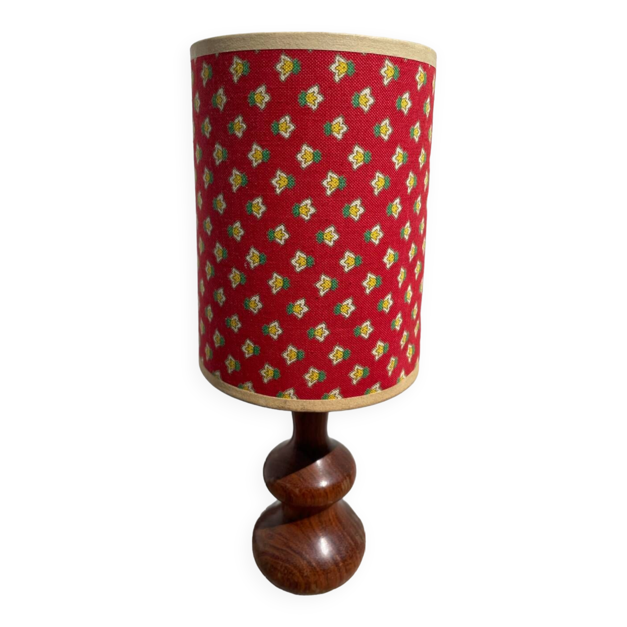 Wooden bedside lamp 1970