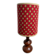 Wooden bedside lamp 1970