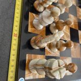 Mexican handcrafted chessboard. Made of stone. Mint condition. 40x40x1.4 cm. 6.5 kg.