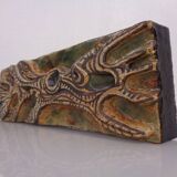 Studio ceramic wall plaque by Gerhard Liebenthron, Germany, 1983