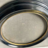 Black bakelite vintage picture frame diameter  16 cm