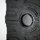 Wall sculpture, wood and black coating, late 1970s