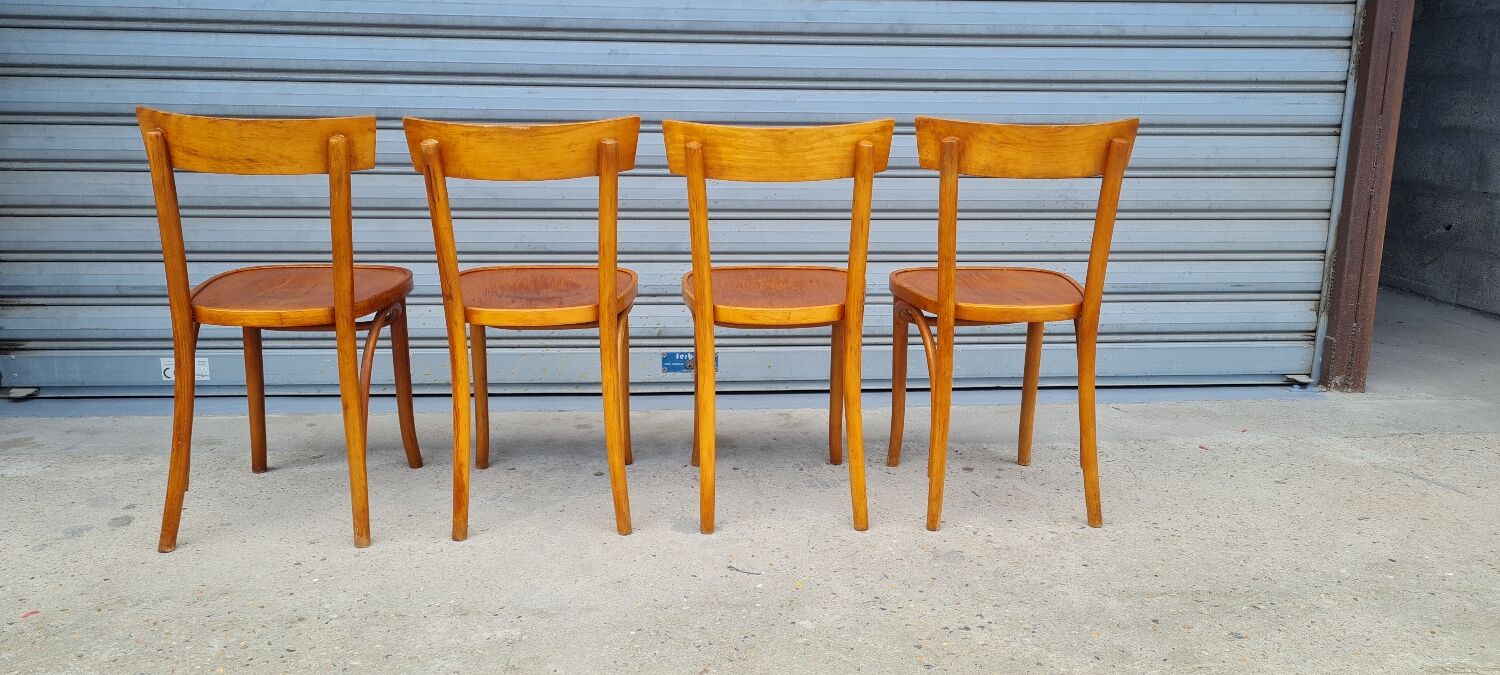 Set of 4 Baumann bistro chairs