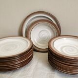 Service Niderviller Fonteneige 10 assiettes plates 10 assiettes creuses