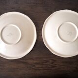 Pair of round dishes Digoin Sarreguemines 9177