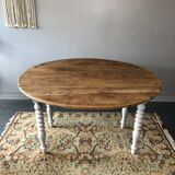 Old flap round table
