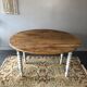 Old flap round table
