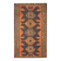 Rug & Kilim Rust Geometric Runner, Handmade Tribal Wool Flatweave, Boho Hallway Rug