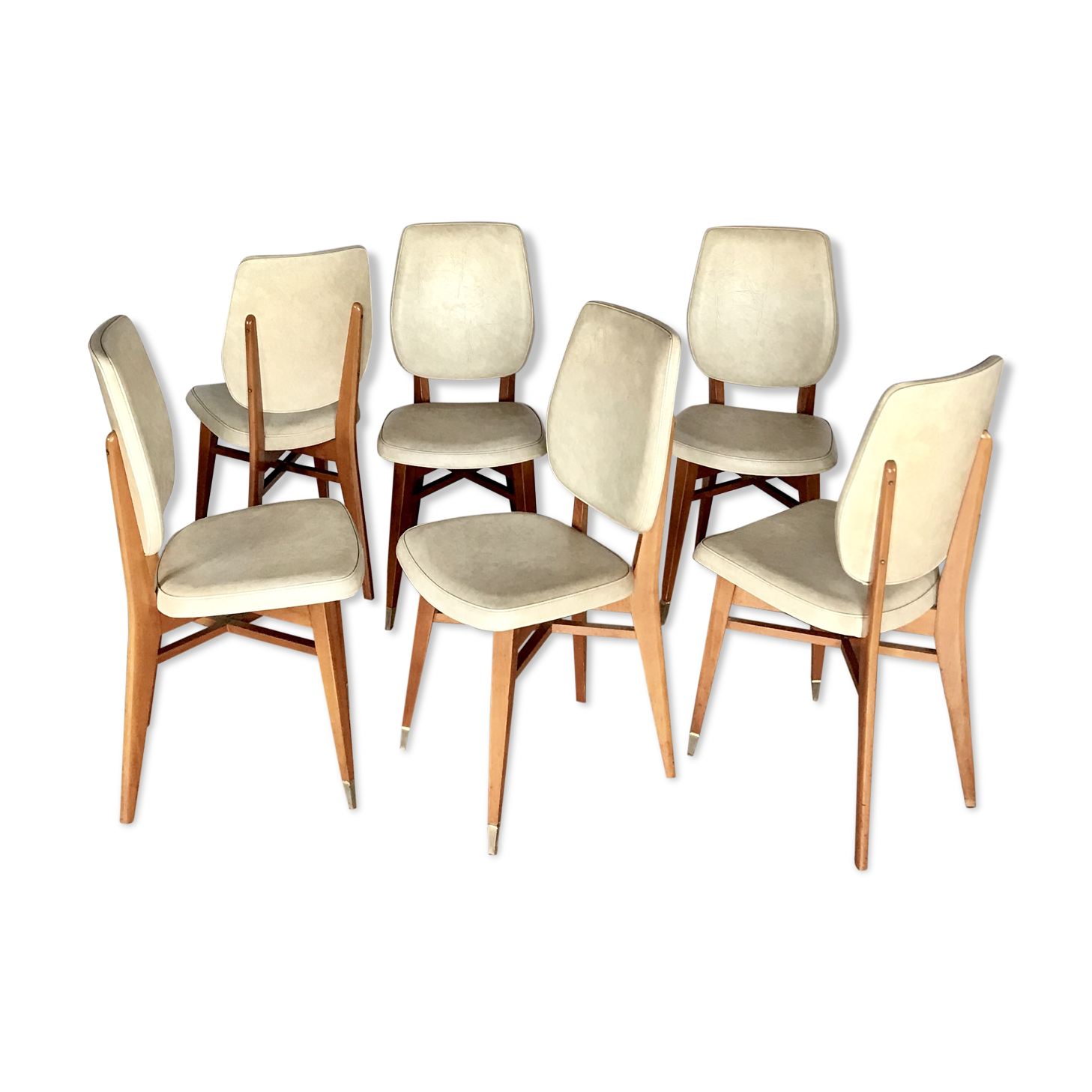 Set of 6 chairs 50s/60s