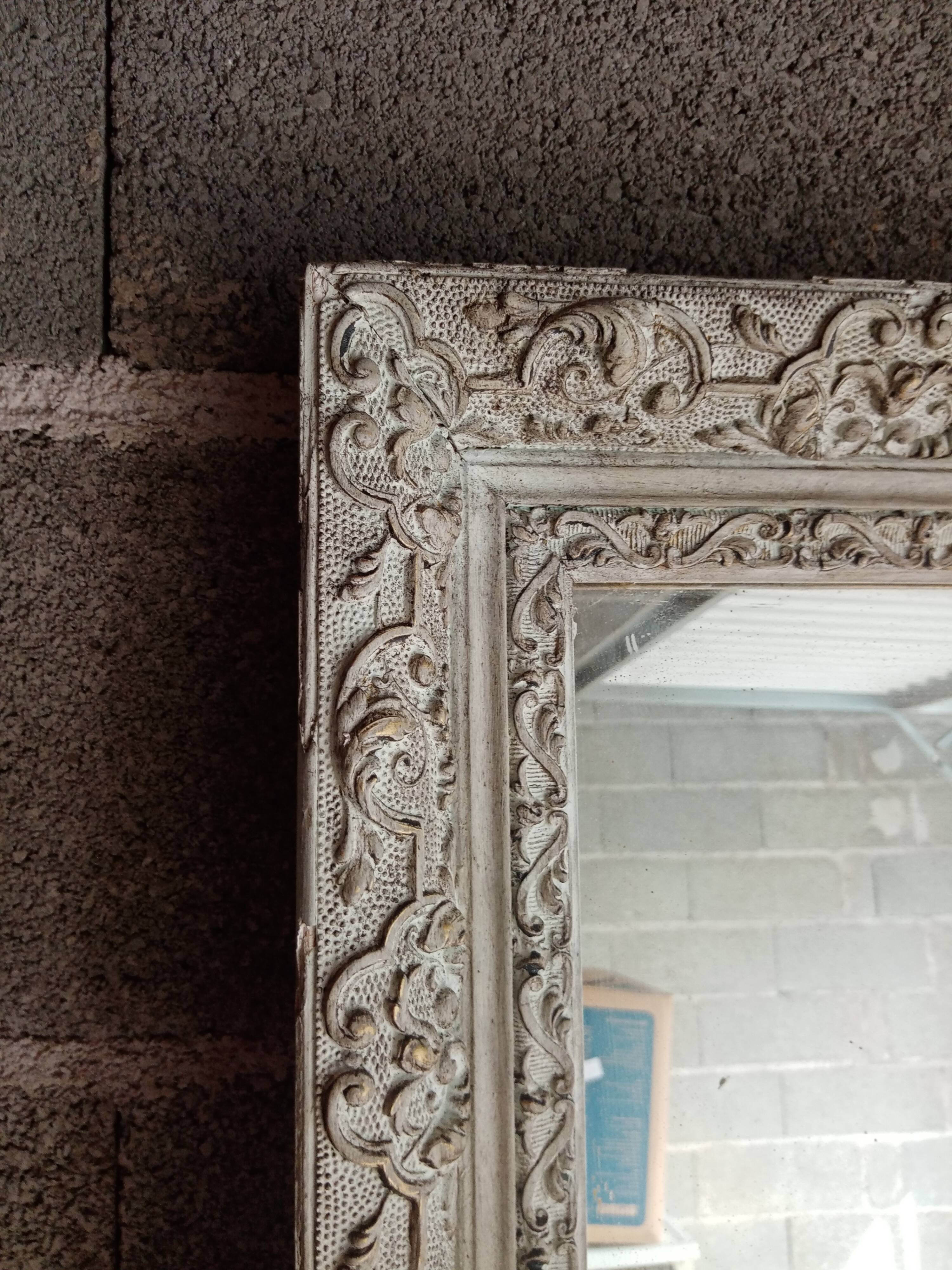 Old patinated mirror 86 X 62 cm