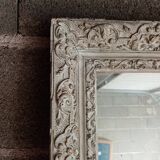 Old patinated mirror 86 X 62 cm