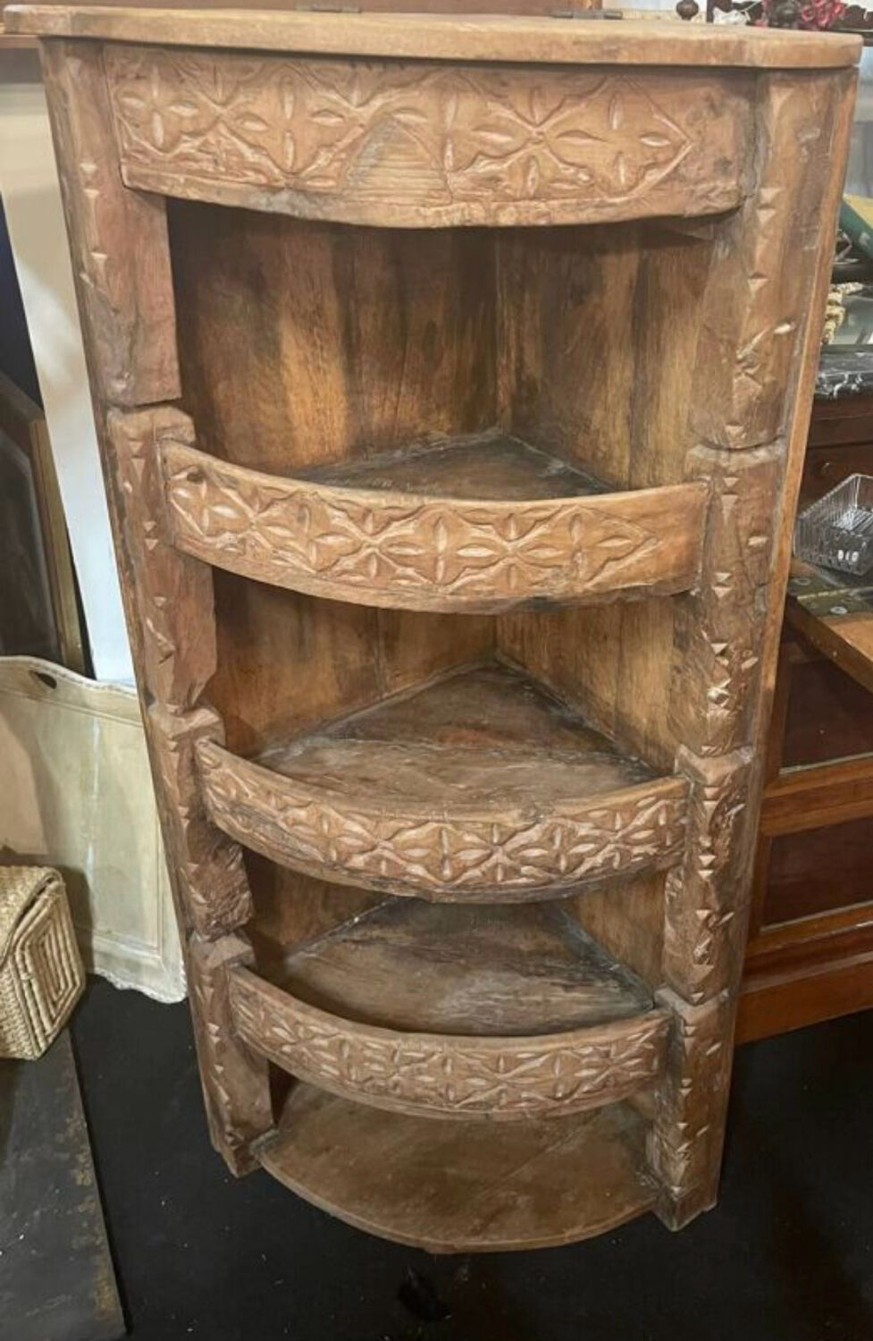 Indian corner cabinet