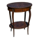 Oval coffee table in cube marquetry and bronze, Louis XV style.