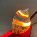 Desk pen set with sea shell lamp