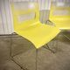 Chaises design jaune et chrome Chaise - Otto B&B Italia– vintage / déc