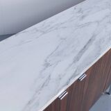 ROSEWOOD MARBLE SIDEBOARD FLORENCE KNOLL 1960s KNOLL INTERNATIONAL É