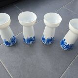 4 vintage Dutch vases for hyacinths