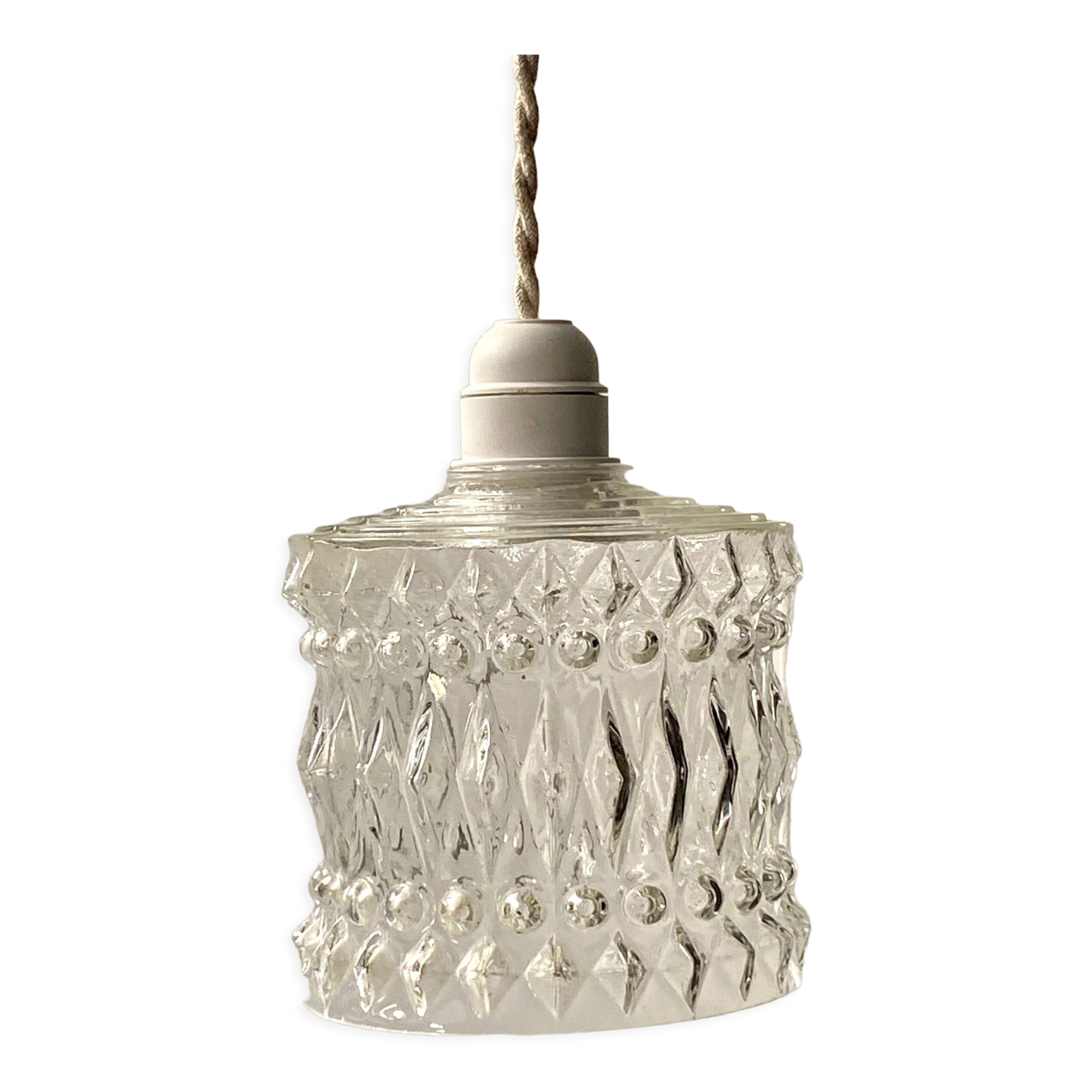 Glass pendant lamp 60s