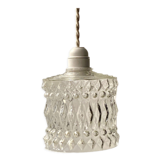 Glass pendant lamp 60s