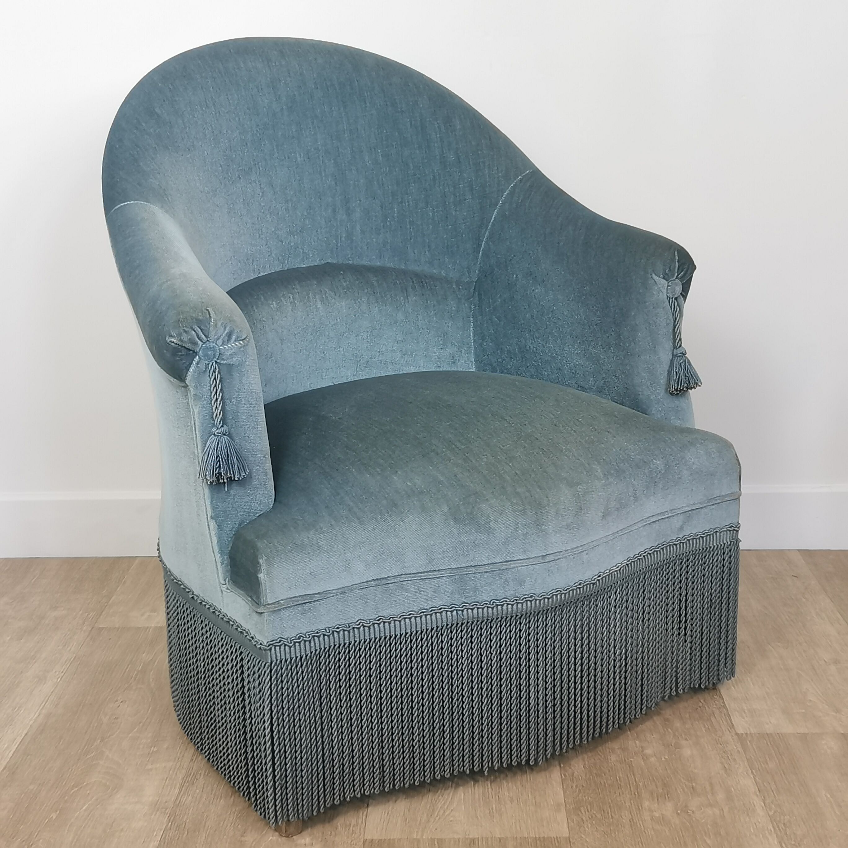 Fauteuil crapaud velours