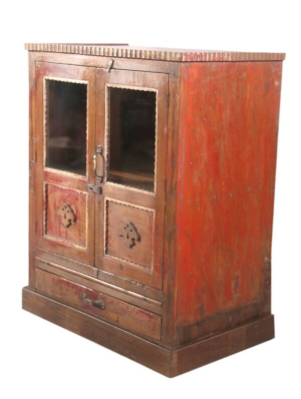 Vaisselier, buffet Art déco en teck birman