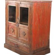 Vaisselier, buffet Art déco en teck birman