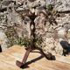 Brutalist wrought iron candle holder