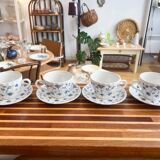 4 tasses et sous tasses anglaises - Staffordshire Churchill Finlandia