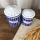Duo de pots en émail “Farine” et “Pâtes”