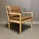 Fauteuil en cuir design scandinave Bernt Petersen 1960
