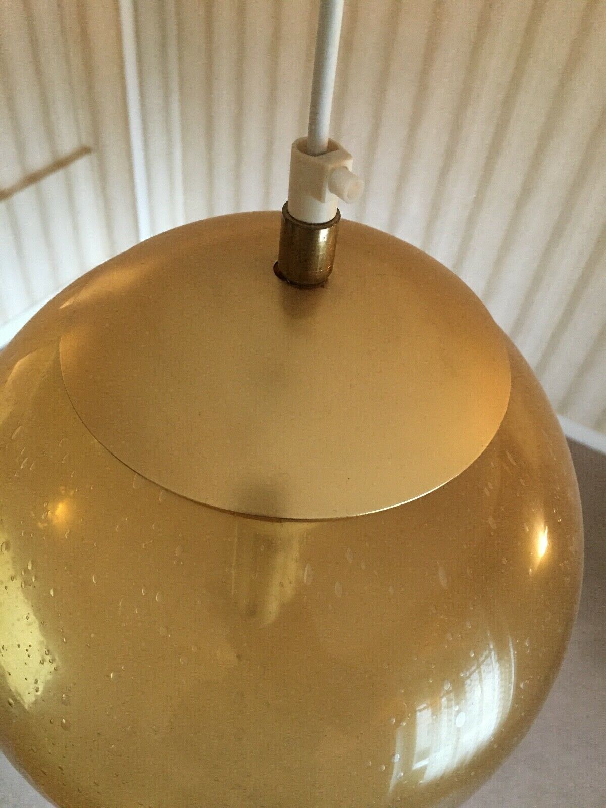 Suspension light ball vintage from Biot glassware