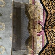 Coffee table 1970 gold metal