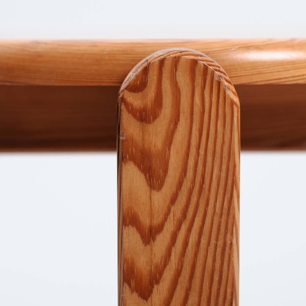 Pinewood stool, in manner of Rainer Daumiller