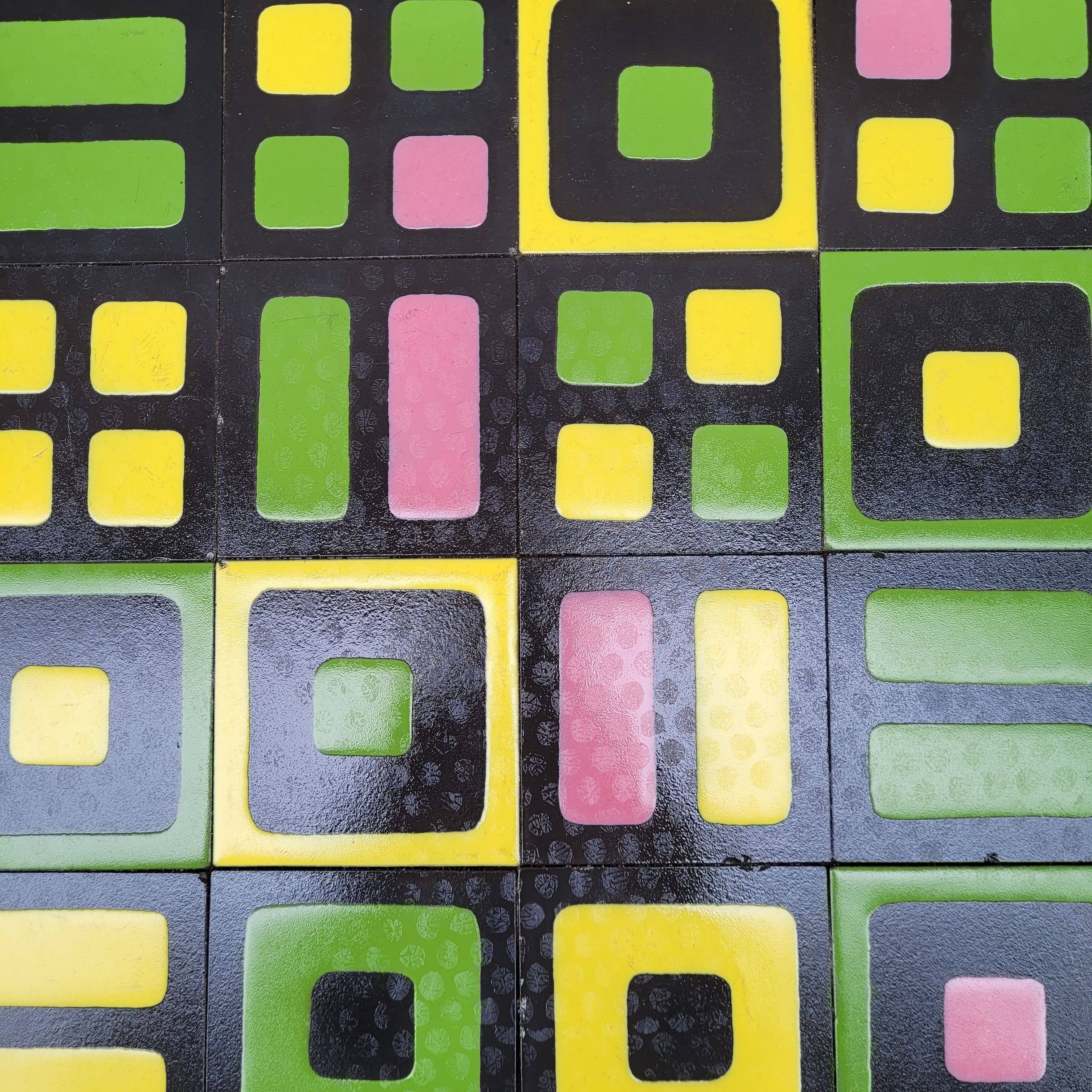 Coffee table, Vallauris ceramic, Roger Capron, 1960s