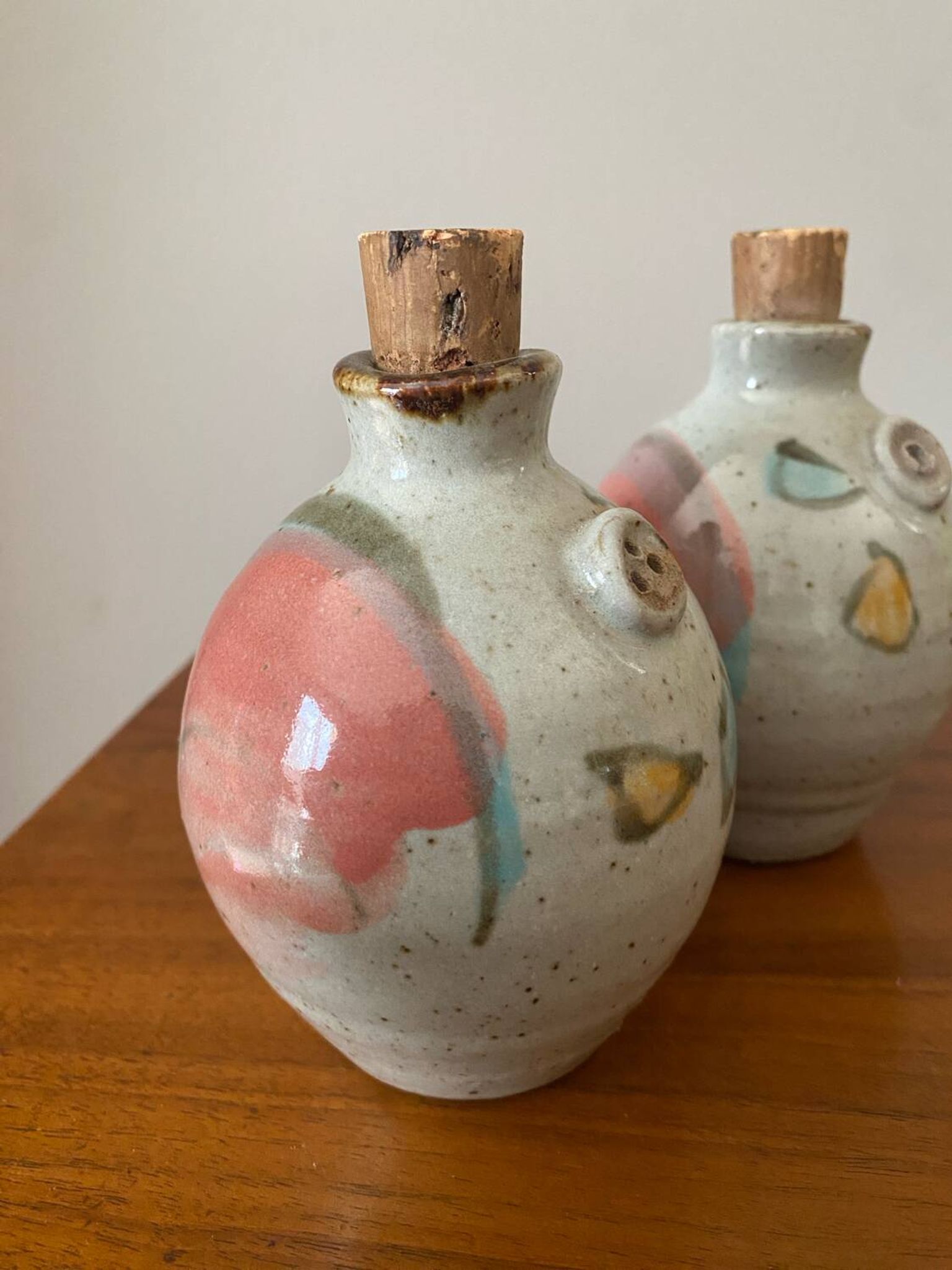 Ensemble poivrier et salière en  ceramique