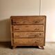 Commode de style vintage pieds compas