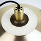 Danish vintage pendant lamp Jeka by Kurt Wiborg, Denmark, 1980s