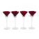Set of ruby glasses, Danish design, 1970s, manufactured in Denmark