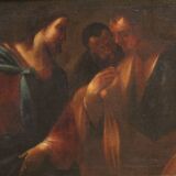 Great Italian painting from the 17th century, the Tribute Money