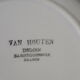 Digoin Sarreguemines hollow plate in earthenware model Van Houten diam 22 cm