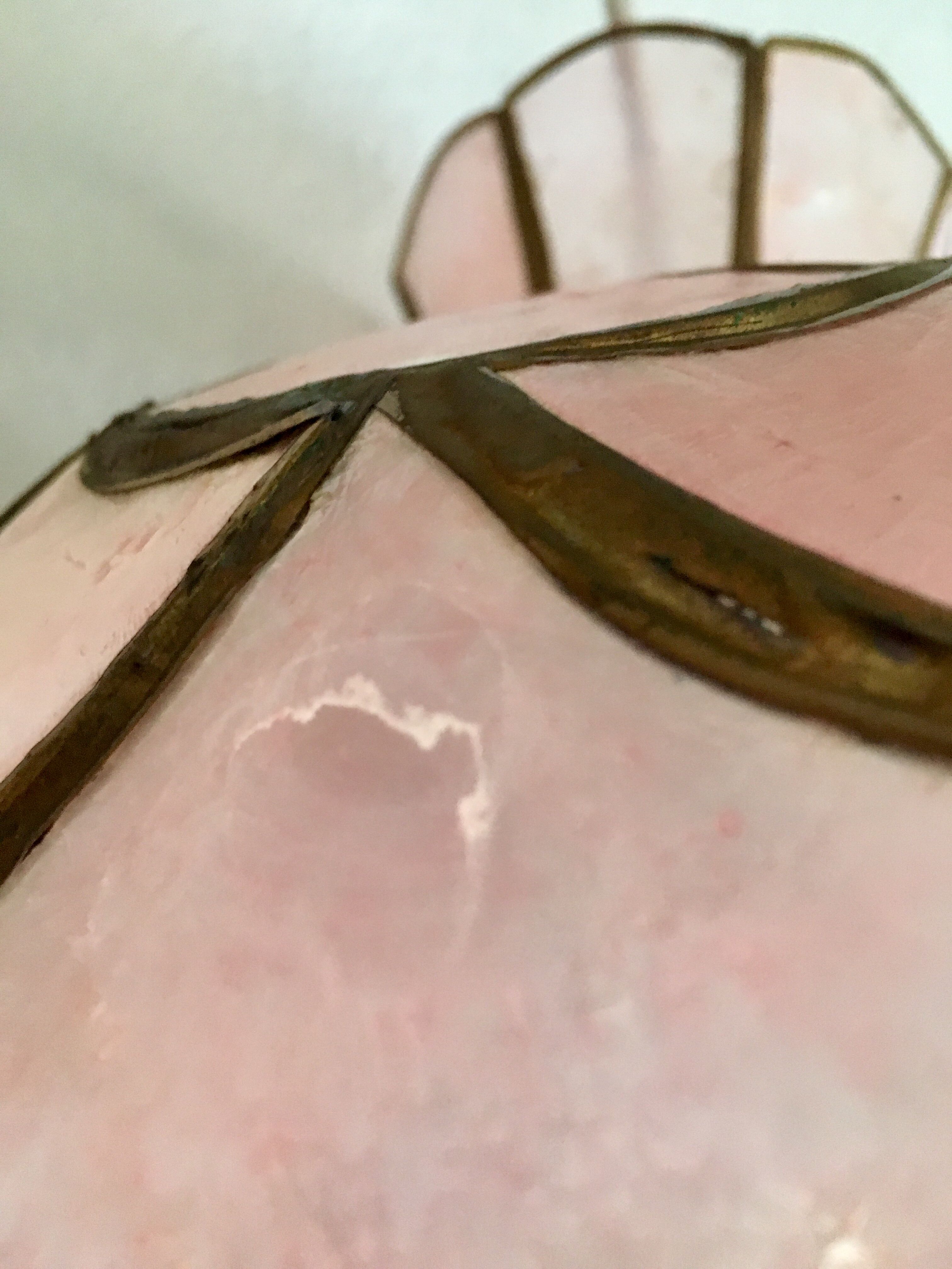 Pink mother-of-pearl hanging