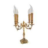 Louis XV style gilded bronze chandelier lamp
